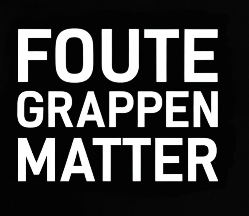 Collega's, moeten jullie een logo'tje en hashtag hebben? Misschien zaten jullie daar wel op te wachten en hoor ik daarom niets? Hier een suggestie: #foutegrappenmatter