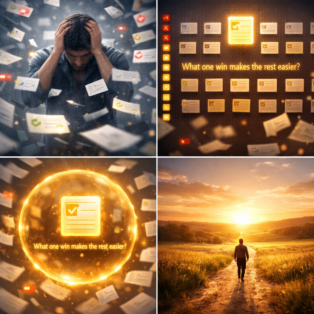 ThriveSerene's tweet image. What if overwhelm is just a set of unclear priorities? - How would you rank and tackle at least one priority thing today? 🤔

Reply with your top pick. Let’s cut the clutter. 👇 #ThriveSerene