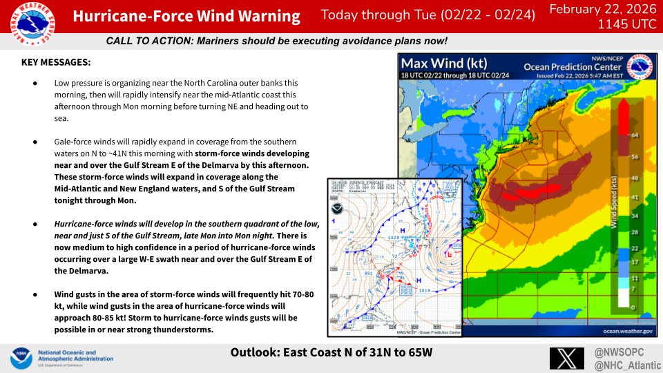 NWS Ocean Prediction Center tweet media