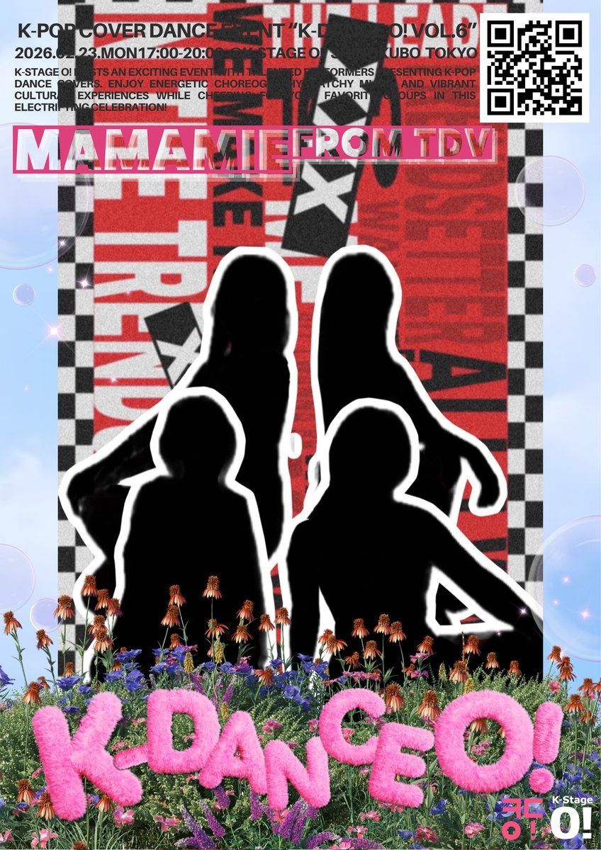 ／
  明日開催❣️チーム紹介1️⃣7️⃣
＼

🌸#MAMAMIE🌸

#新大久保 K-Stage O! 主催
#KPOP #カバーダンス イベント
K-DANCE O! vol.6 2/23(月)開催✨

🎫チケット好評販売中！
livepocket.jp/t/kdanceo_vol6

#KDance_O! #ㅋㄷㅇ!