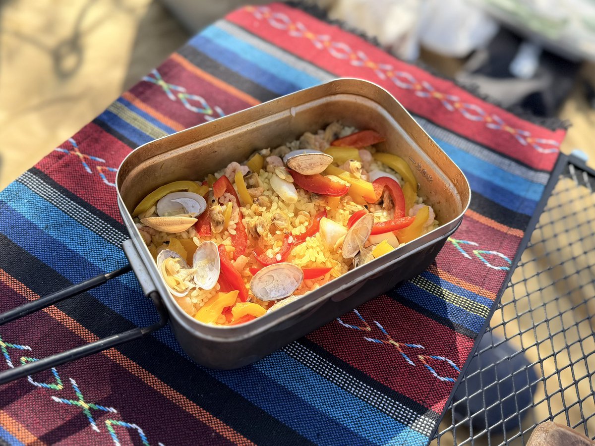 たらこの燻製
パエリア🥘（べちょ硬でちょと失敗😂）
お米ものはやり慣れてないと難しいねw