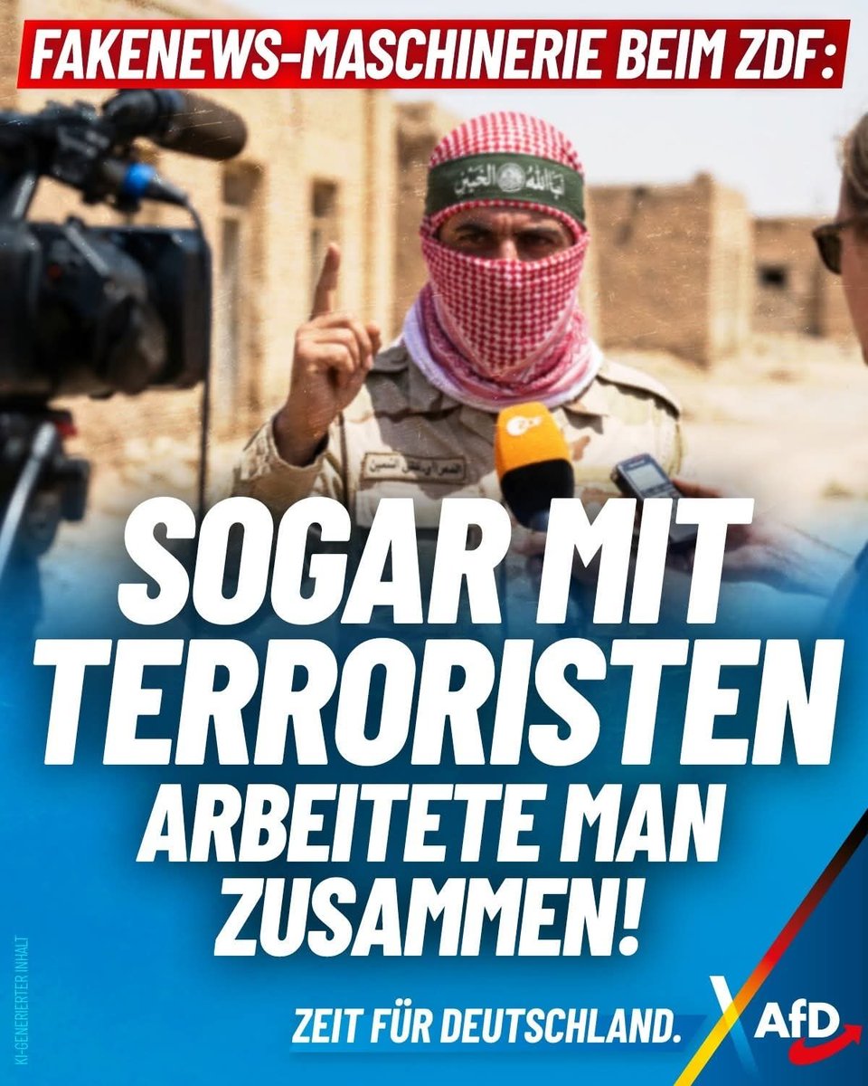 +++ Fakenews-Maschinerie beim ZDF: Sogar mit Terroristen arbeitete man zusammen! +++

Das ZDF und seine Korrespondentin Nicola Albrecht stehen im Zentrum eines handfesten Skandals. Erst kürzlich kam ans Licht, dass Albrecht für das Heute Journal einen Beitrag über die