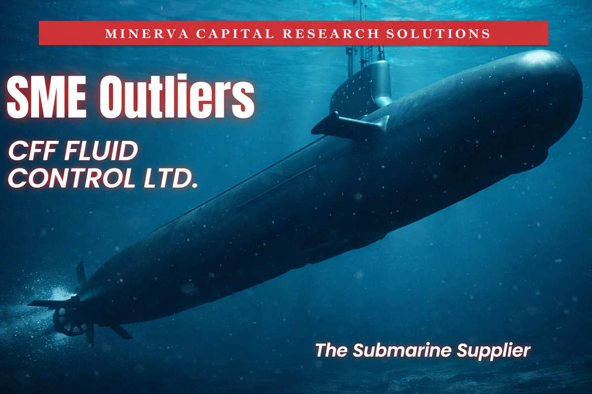 MCapital_In's tweet image. #CFFFluidControl: From component manufacturer to advanced solutions for naval and submarine systems, our equity research team @LawofInvesting breaks down full journey of a niche submarine &amp;amp; naval systems player riding: 
✔ Naval modernization tailwinds 
✔ Submarine ecosystem