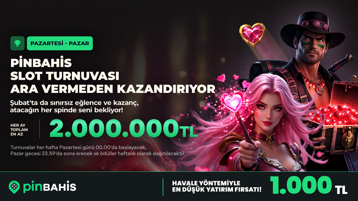 PinOfficialTr's tweet image. 📢 HER HAFTA YENİ BİR PİNBAHİS SLOT TURNUVASINDA, AY BOYUNCA TOPLAM EN AZ 2.000.000 TL ÖDÜL SENİ BEKLİYOR!

💰 Turnuva ödülleriyle kazancını katlamak için hemen katıl t2m.io/smpromo
