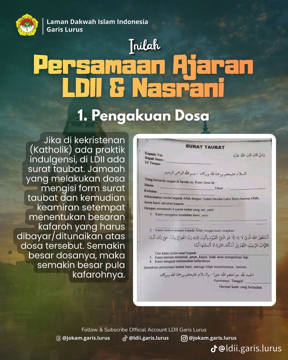 Saya tidak pernah punya teman dan kenalan LDII. Bingung juga konfirmasinya ke mana.

Untuk warga LDII X, ini benar?