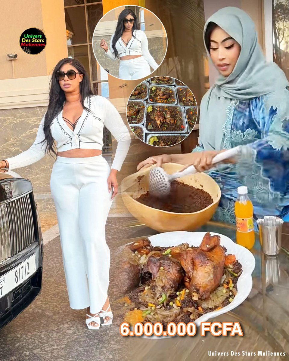 DelphineSankara's tweet photo. 🔴Mali🇲🇱/Cette dame #Diaba_Sora frappe fort : un plat de Diouka à 6 000 000 FCFA et 10 000 000 FCFA !

Livraison partout en Afrique.
La Lutte Continue.... https://t.co/qHV0wnqRZ8