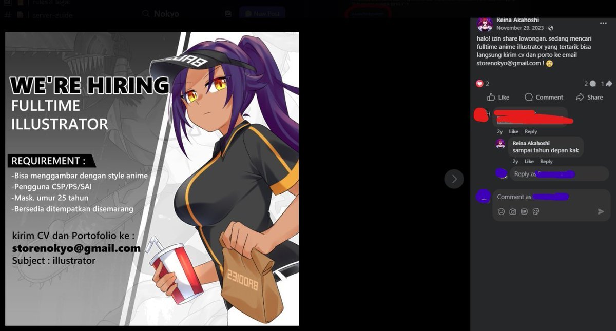 Transparency Registry Update 📢
Account : <a href="/ReinaAkahoshi/">Reina✨| VArtist</a> 
Other Names : NokyoStore  
Reported Connections : JRUHUB / Omah Obah
Currently Sells on: Vgen, and Etsy 
The List -> tinyurl.com/EAHaccounts
*Documentation only. Not a legal determination. No harassment.*