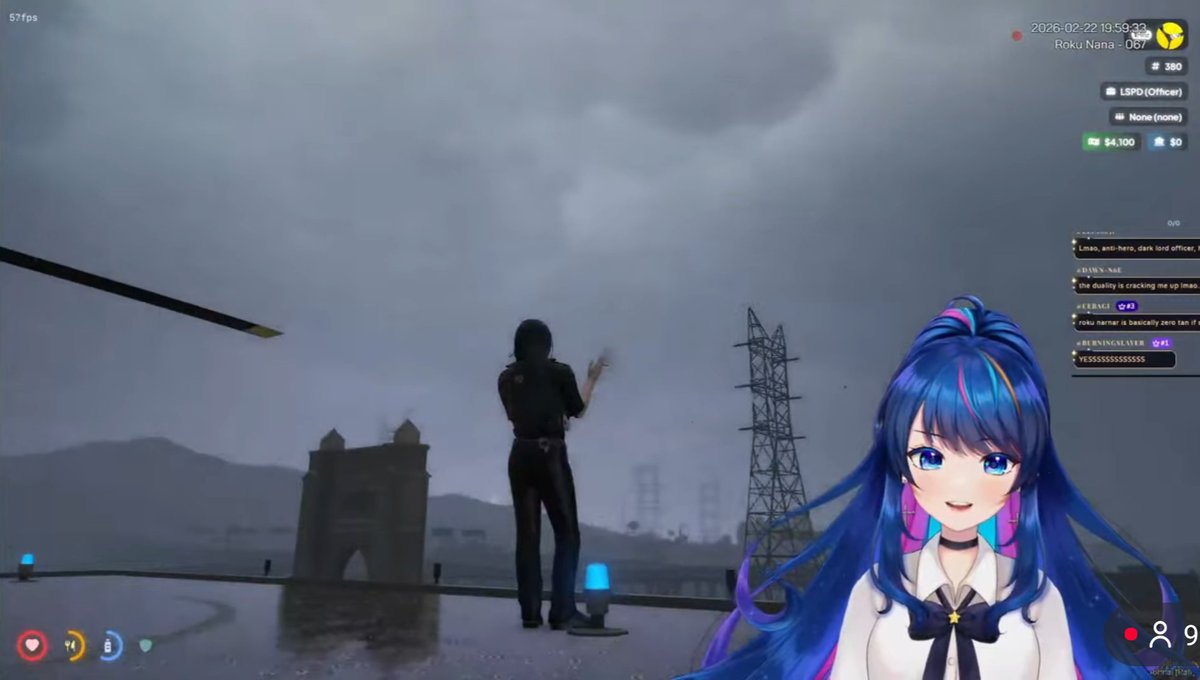 Roku <a href="/NanaAsteria/">Nana Asteria ✨💫</a> enjoying a smoke at the end of the day 1 #DistricV