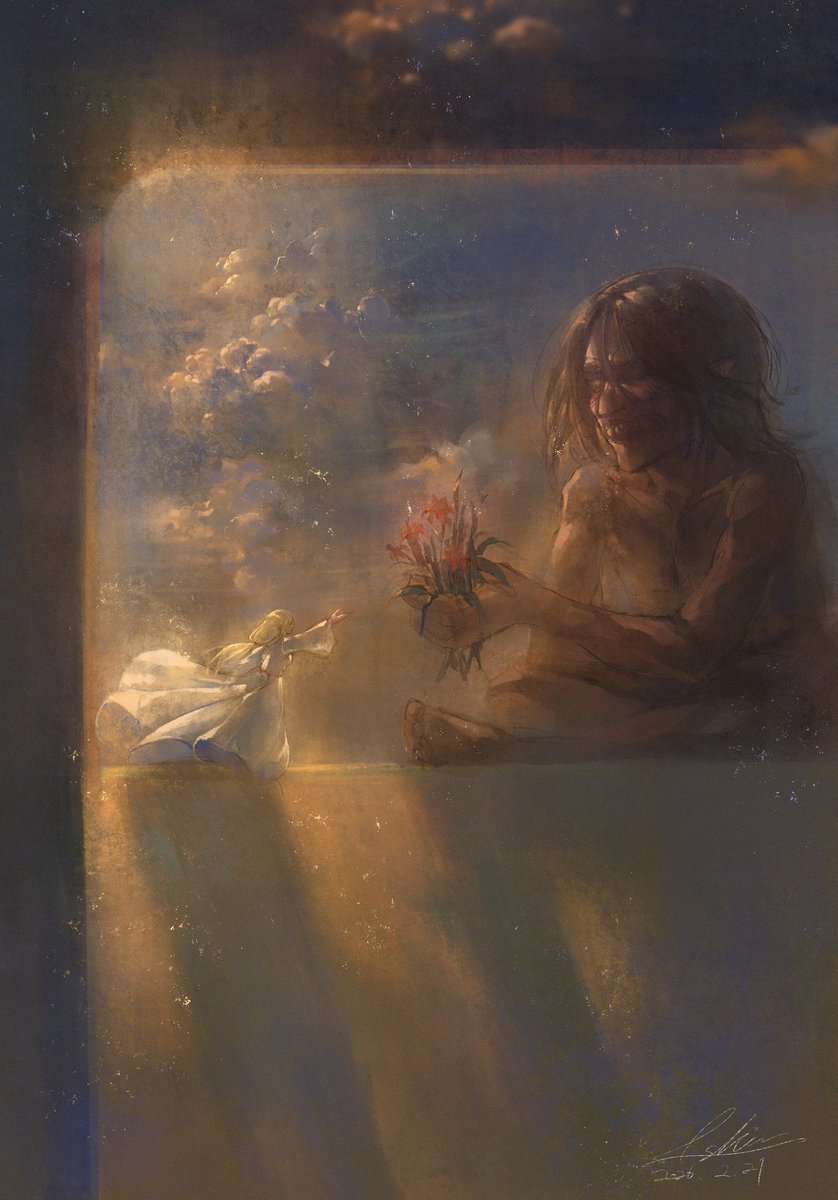 「プレゼント」

22日目
#yumihisu #イラスト #ユミヒス #aot #fanart #100日チャレンジ #ymir #Historia