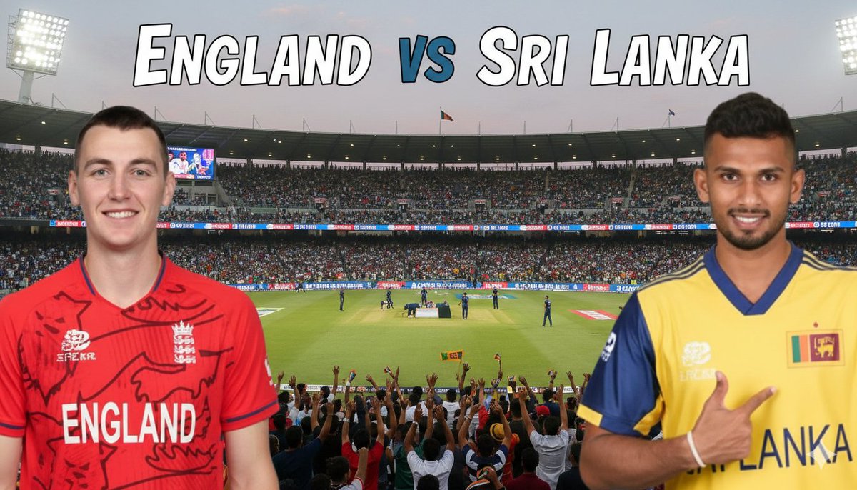 sachinagra5's tweet image. England Vs Shri Lanka🚨🚨

आज 3 बजे से मैदान में होगा असली रोमांच 🔥
एक तरफ इंग्लैंड की आक्रामक बल्लेबाज़ी 💥
तो दूसरी तरफ श्रीलंका की तेज़ गेंदबाज़ी का तूफ़ान ⚡

कौन मारेगा बाज़ी? कौन दिखाएगा दम?
अपनी टीम का नाम कमेंट में बताओ 👇
#ENGvsSL #T20WorldCup #CricketFever #JioHotstar