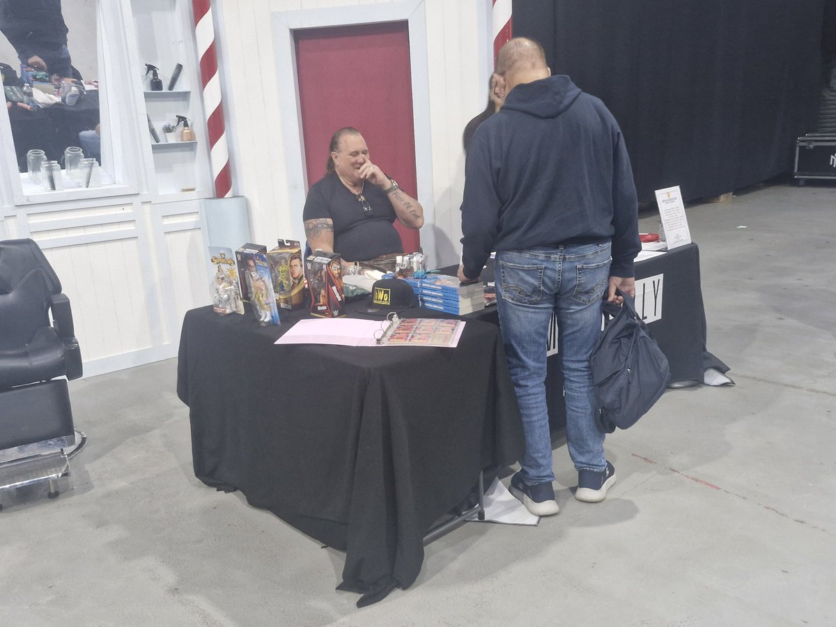 ftlowrestling's tweet photo. The Doors to FTLOW Day 2 have now opened!
And, @brutusbeefcake_ , @earlhebner17 , @apter1wrestling and The Sandman have already taken to their tables!
#ftlow #ftlowrestling #fortheloveofwrestling #ukwrestling #monopolyevents https://t.co/e7ADRr3fGU