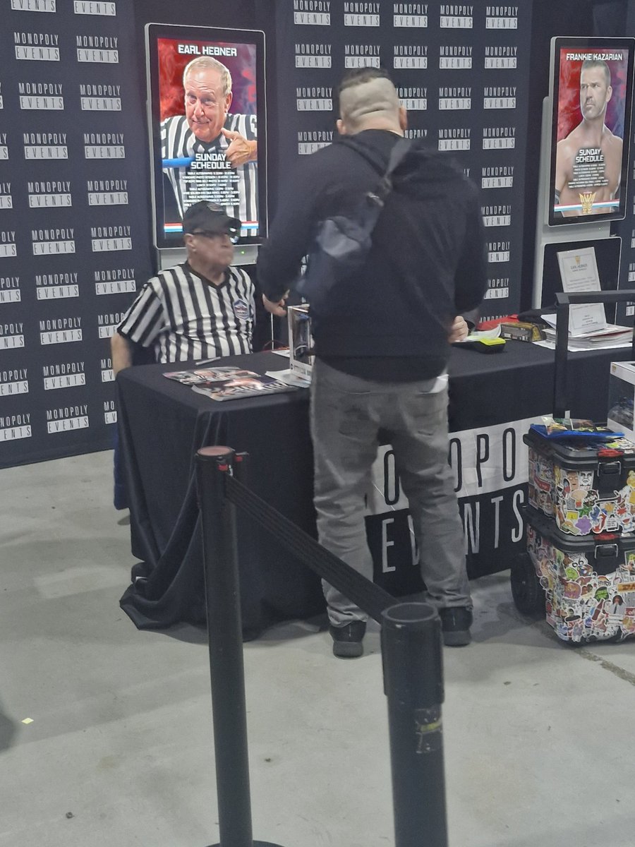 ftlowrestling's tweet photo. The Doors to FTLOW Day 2 have now opened!
And, @brutusbeefcake_ , @earlhebner17 , @apter1wrestling and The Sandman have already taken to their tables!
#ftlow #ftlowrestling #fortheloveofwrestling #ukwrestling #monopolyevents https://t.co/e7ADRr3fGU