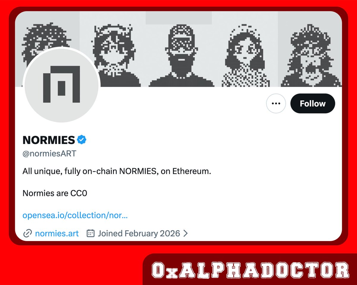 0xAlphaDoctor's tweet image. 🚨 @normiesART

0.005 $ETH ⭢ 0.0716 $ETH

Cat - Alpha!   

Cat FP = 0.405 $ETH