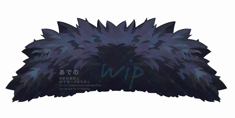 見えないところも描いてる
コレのレイヤー名は「ふわふわ」
#wip