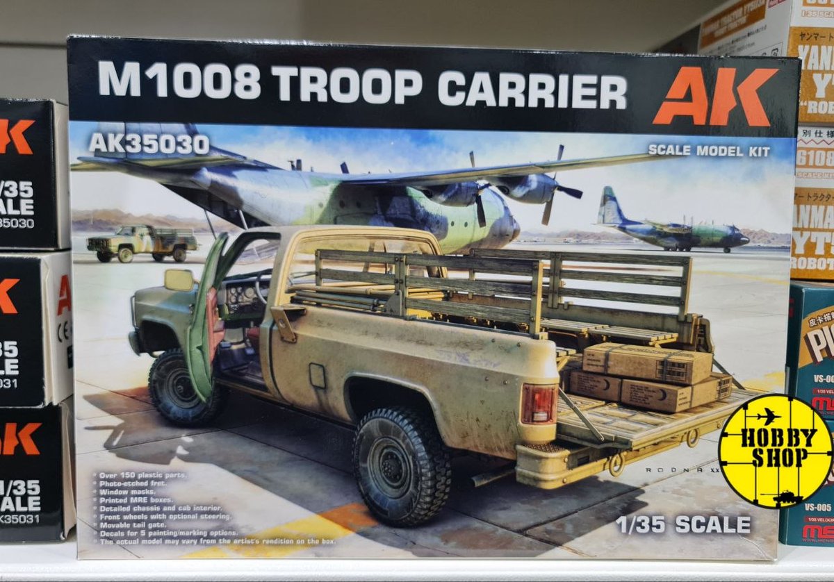 HobbyLebanon's tweet photo. The new AK Interactive, M1008 Troop Carrier, is now available at Hobby Shop Lebanon. 
Price $45.

#hobby_shop_lebanon
#first_hobby_shop_in_lebanon
#maquette_kit_beyrouth_liban https://t.co/YuLEBoMiAA