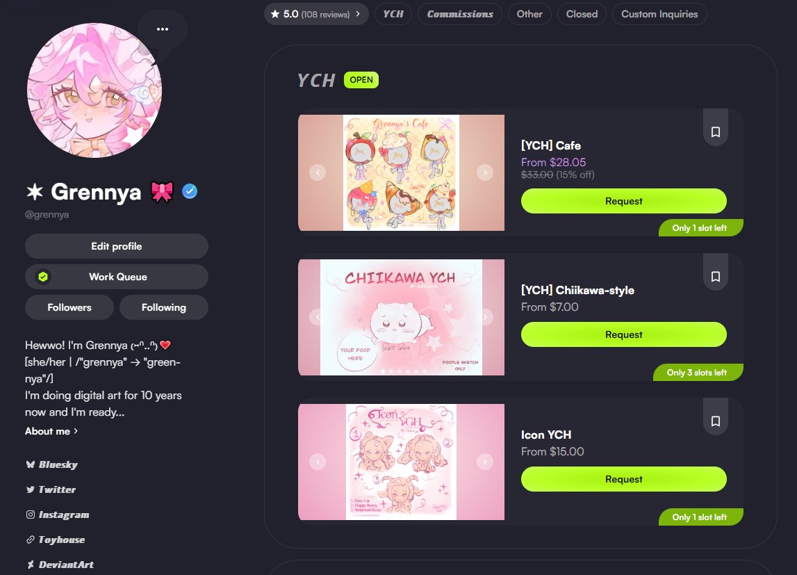 ✶ grennya 🦦🍨 | VGen Comms Open tweet media