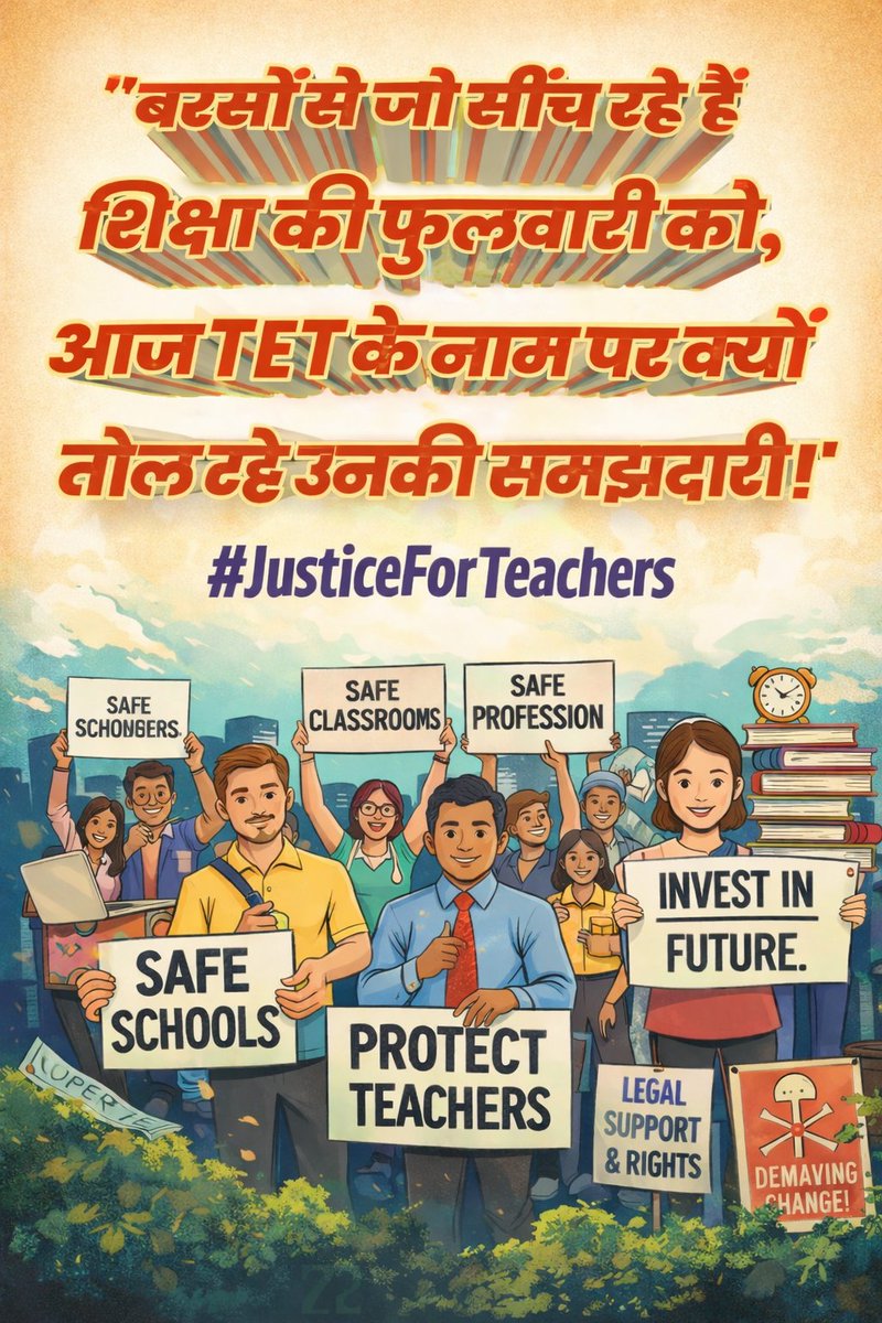 "डिग्री तो बस कागज है, अनुभव असली ज्ञान है,
पुराने शिक्षकों का अपमान, शिक्षा का अपमान है।"
#JusticeForTeachers
<a href="/DrDCSHARMAUPPSS/">Dr Dinesh Chandra Sharma</a> <a href="/BJP4India/">BJP</a> <a href="/dpradhanbjp/">Dharmendra Pradhan</a> <a href="/RahulGandhi/">Rahul Gandhi</a> <a href="/yadavakhilesh/">Akhilesh Yadav</a> <a href="/myogiadityanath/">Yogi Adityanath</a> <a href="/harishkumaUPPSS/">Harish Kumar</a> <a href="/bstvlive/">भारत समाचार | Bharat Samachar</a> <a href="/rajnathsingh/">Rajnath Singh</a> <a href="/JagranNews/">Dainik Jagran</a> <a href="/Aamitabh2/">Amitabh Agnihotri</a>