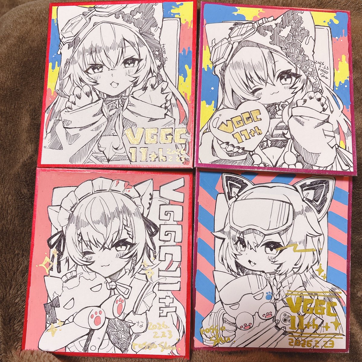 色紙は全部つなちゃんです！よろしくお願いします！