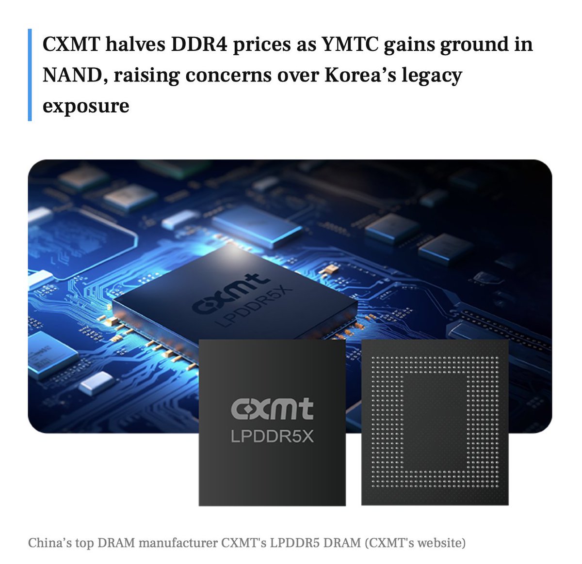 China's DRAM expansion doesn't fix the shortage. It barely dents