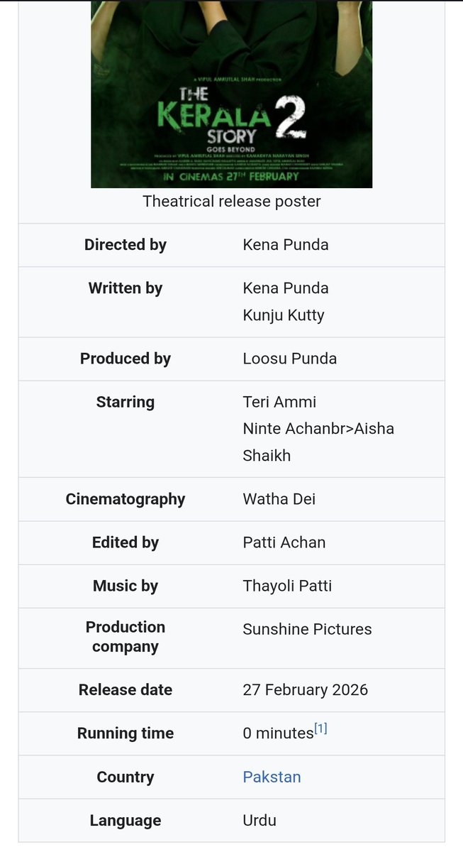 Who made this bro 🤣🔥
#KeralaStory #wikipedia