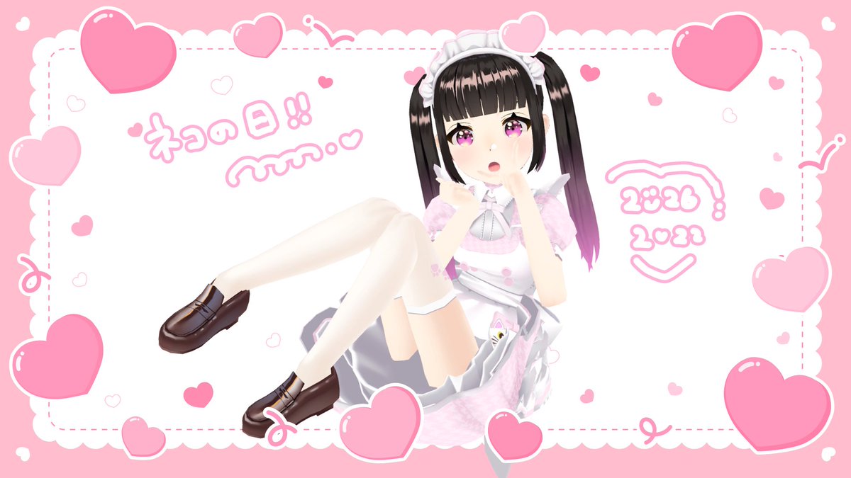 vmaid_rokka's tweet photo. 猫の日𑁊^. .^𑁊♩ https://t.co/tAaUPhYTIk