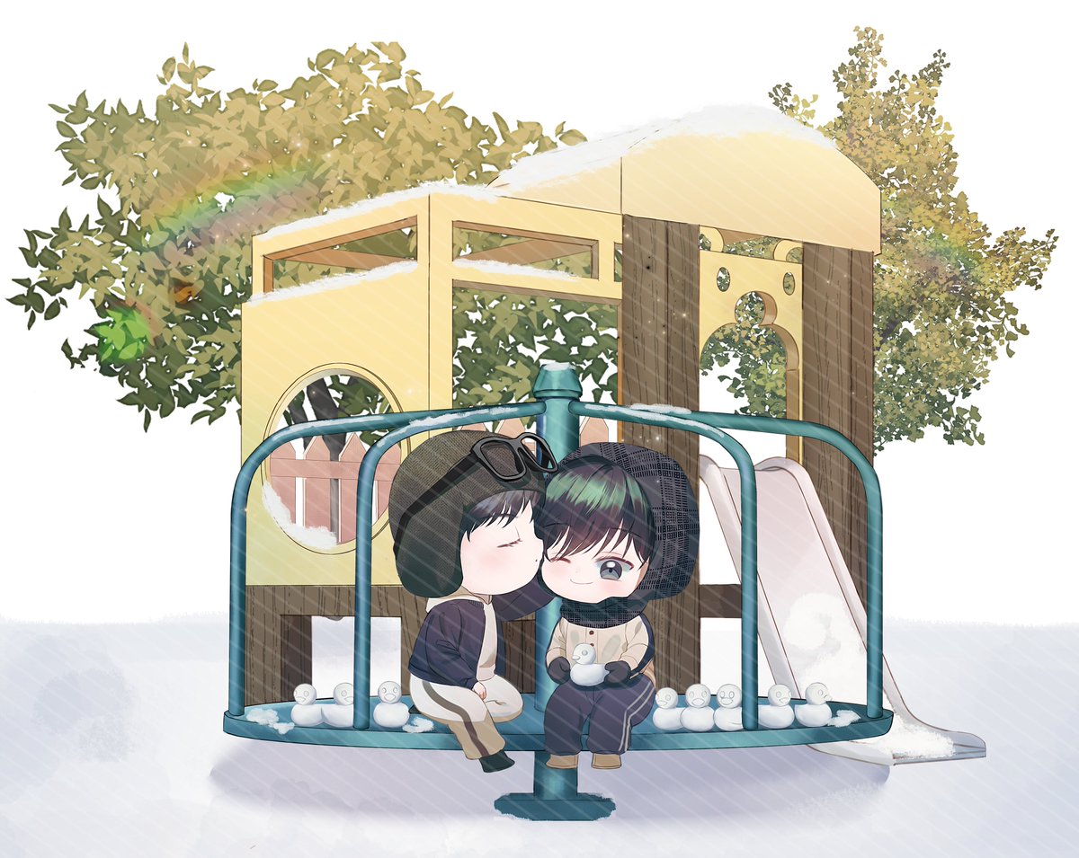 ran_g_sd's tweet photo. [해피투게더]커미션 작업했습니다  신청해 주셔서 감사합니다 🥰 #Commission #커미션 https://t.co/UpKk9n6va9
