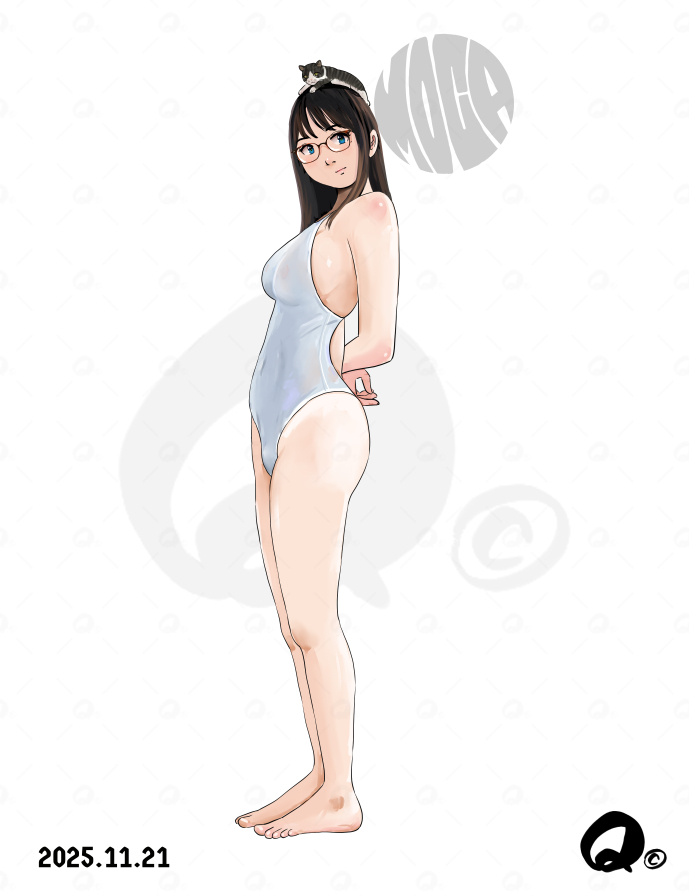 白レオタ&白競泳水着(4枚) (1/1) 