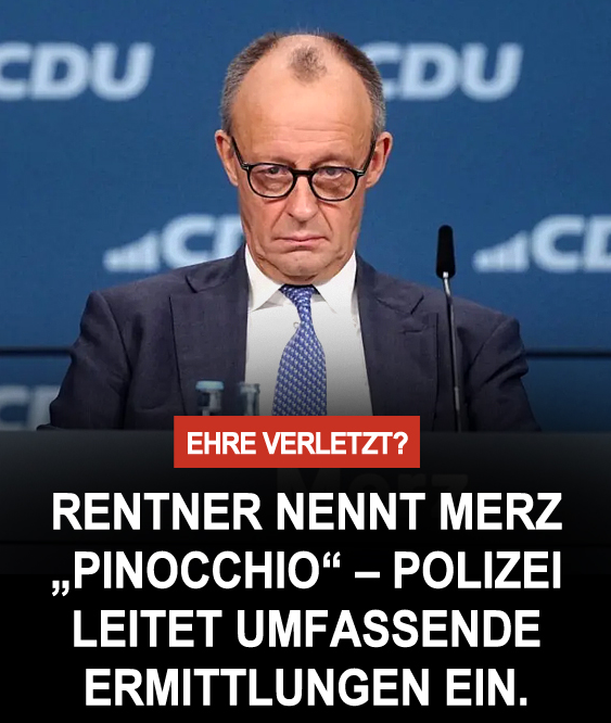 Facebook-Kommentar „Pinocchio kommt nach HN“ – und die Staatsanwaltschaft Heilbronn ermittelt wegen Beleidigung.

Merz kommt zu Besuch. Pinocchio. Der Mann, der Wahlversprechen bricht, bevor die Tinte trocken ist.

Früher hieß das Politik. Heute ist es ein Strafverfahren.