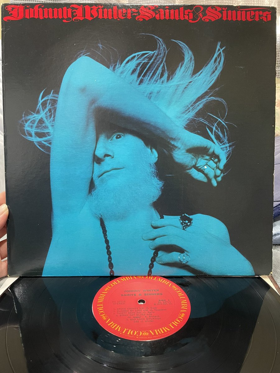 JOHNNY WINTER / SAINTS & SINNERS 74年米盤orgレコード Columbia – KC