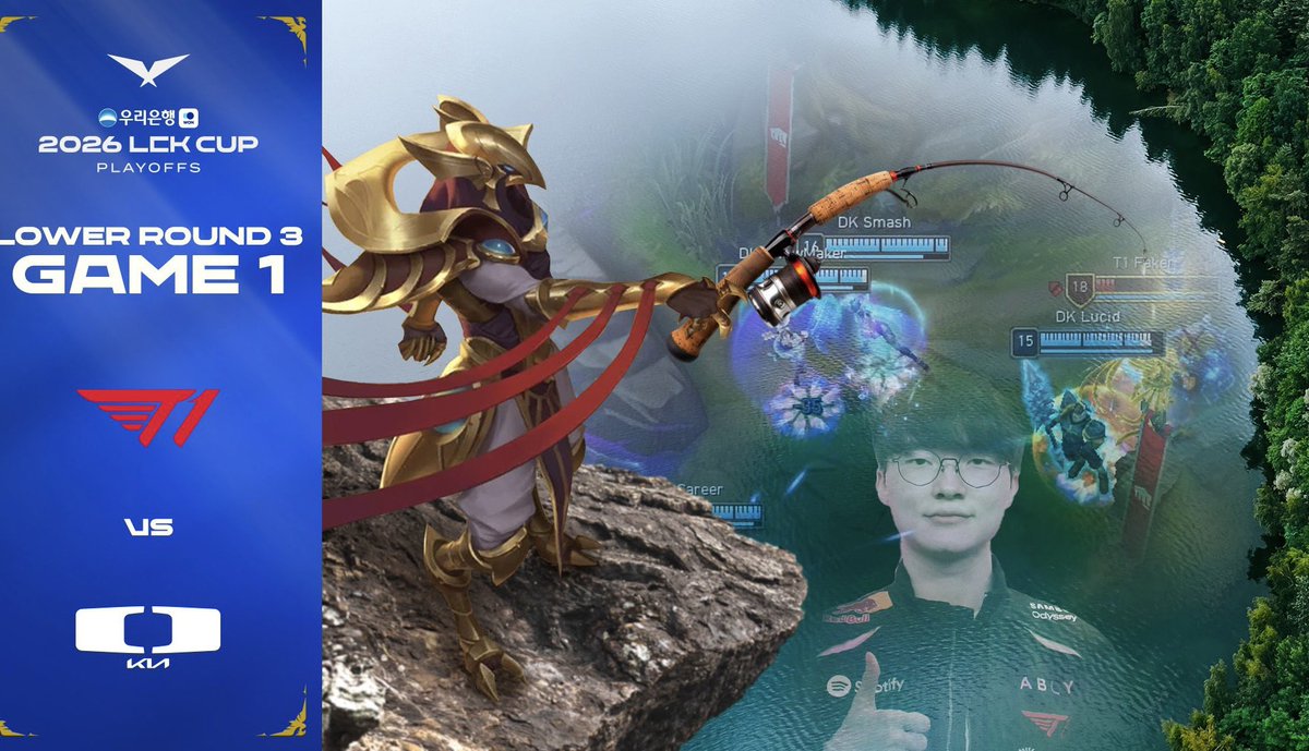 faker's azir just casually fishing im crying thank you lck editors