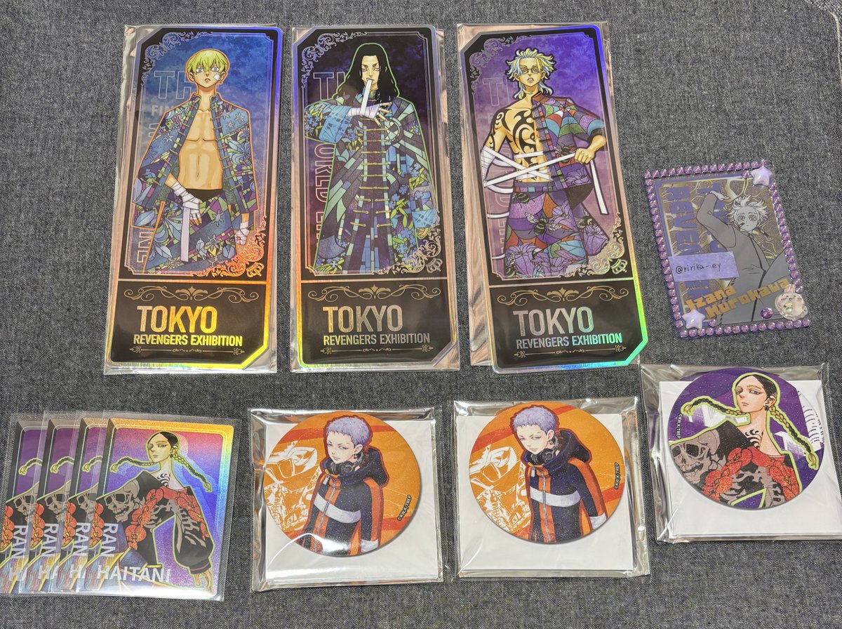 交換】東京リベンジャーズ 台湾 高雄 台北 ラメ缶バッジ 讓▶︎松野