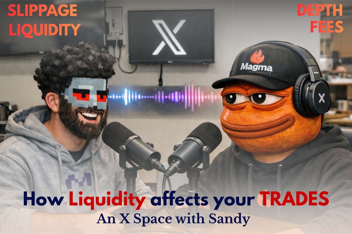 Another Chill yet  Banger with Me 🔥

On the demand of <a href="/Magma_Finance/">Magma Finance</a> itself. 

We Learn, We Vibe , We educate and We Burn 🔥🌋

Be there at 3:00 P.M UTC Chads 🫱🏼‍🫲🏻 
x.com/i/spaces/1pKdR…