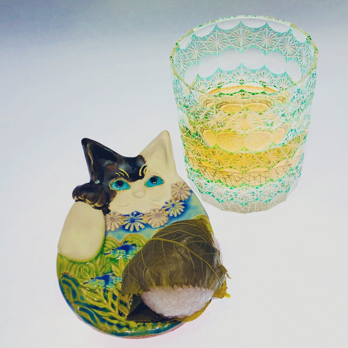 今夜のお神酒 オールド/江戸切子・青山弥生さん作 @aoyamayayoi3