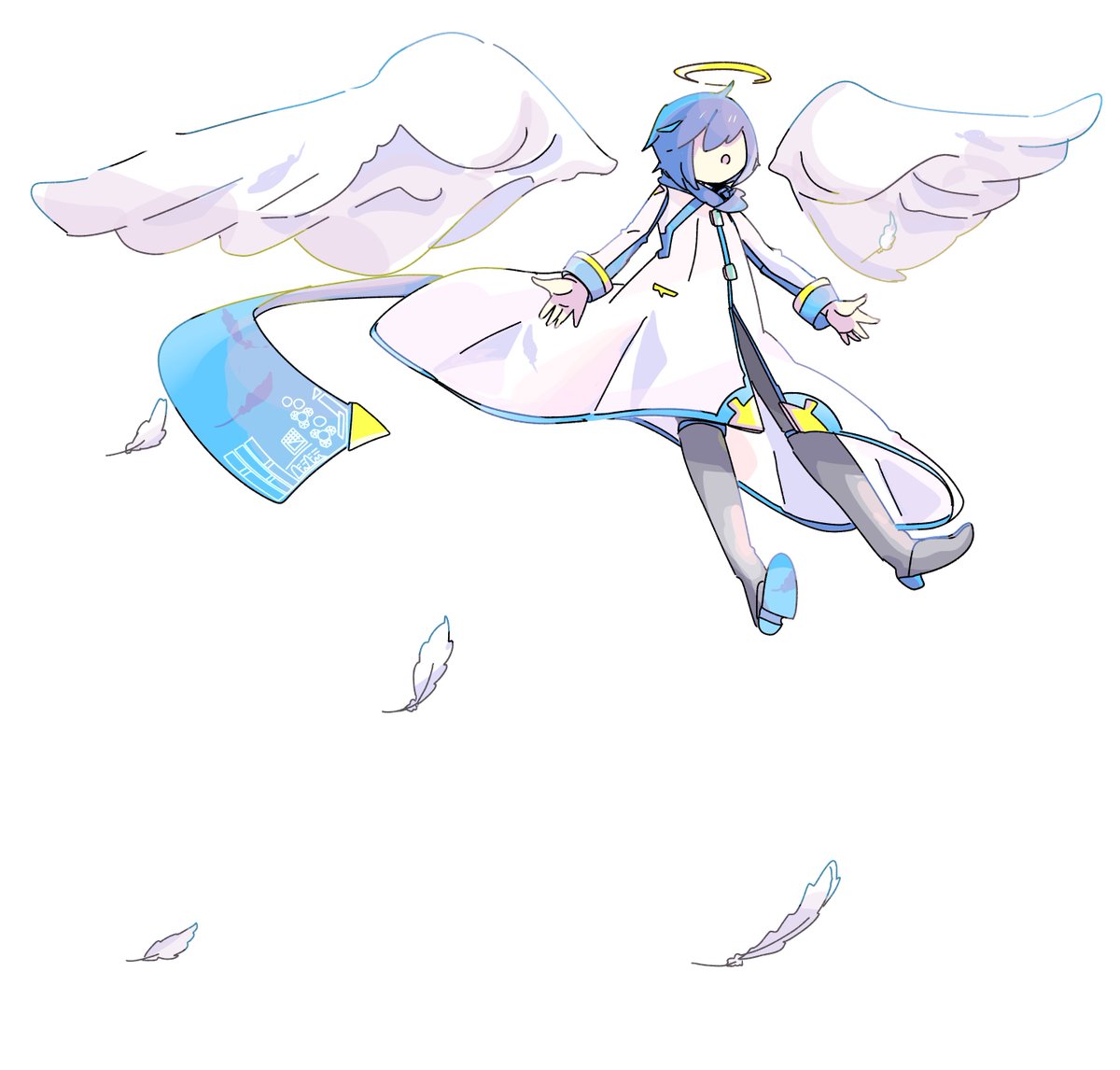 ヘブンズゲート・レクイエム / ワカバ feat. KAITO
nico.ms/sm45973586?ref…

#sm45973586
#ニコニコ動画
ワカバさんの曲に描かせて頂きました。実は天使のかいとくんは殆ど描いたことがなかったのですが、これがすごく楽しかった！羽はふんわりとしているのに眩しい光を帯びているイメージです。