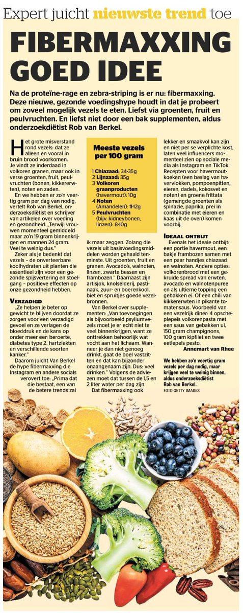 De nieuwste gezondheids trend
#fibermaxxing