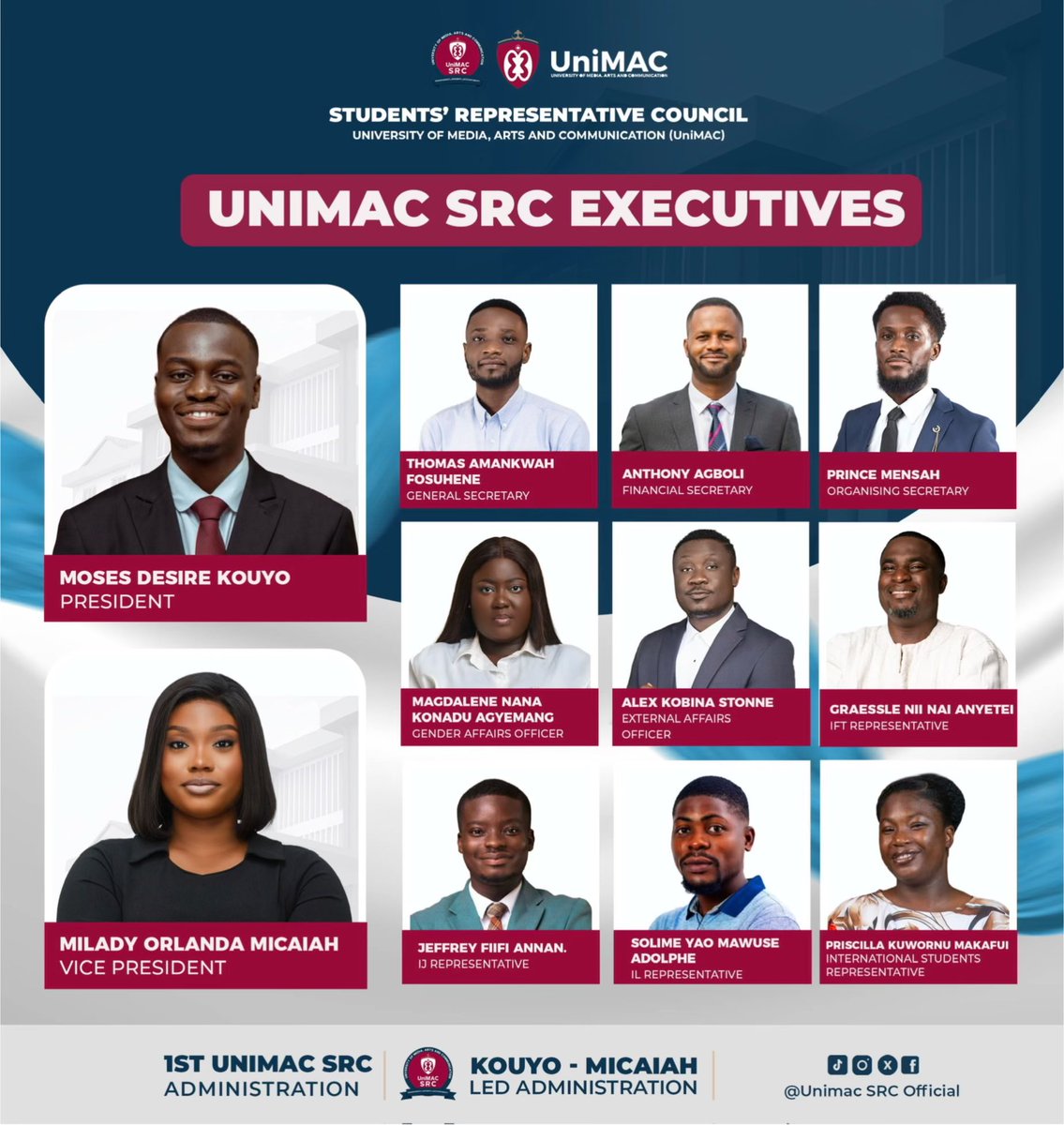 Honored to serve as External Affairs Officer in the 1st UniMAC SRC Administration.

We are building partnerships, creating opportunities, and driving real student impact.

Beyond Campus Mandate.

#UniMACSRC #ExternalAffairs #StudentLeadership #BeyondCampusMandate