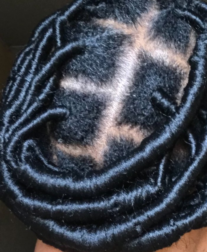 Another African threading hairstyle. Hair is all mine.