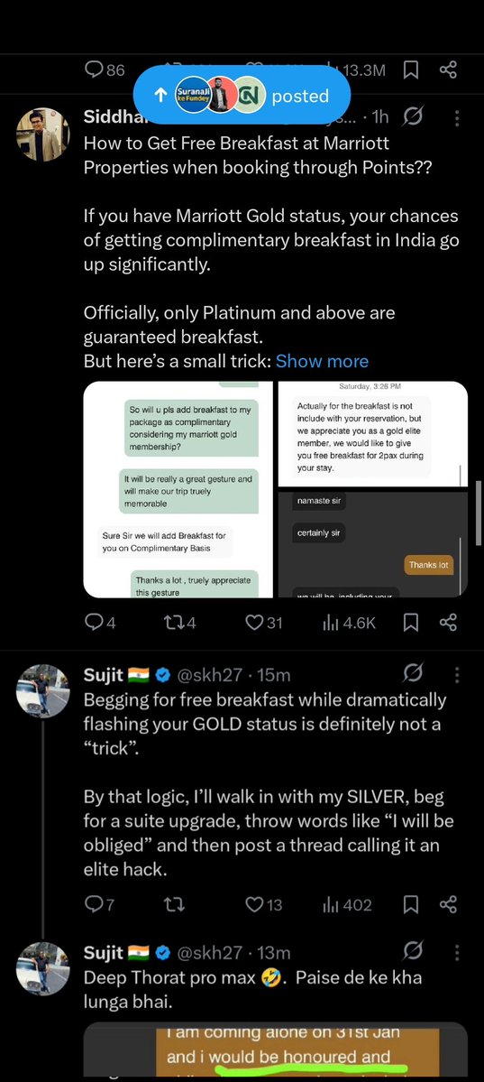 X algorithm does wonders 

<a href="/creditkeeda/">Creditkeeda</a> please update the tracker 

Cc. <a href="/skh27/">Sujit 🇮🇳</a>