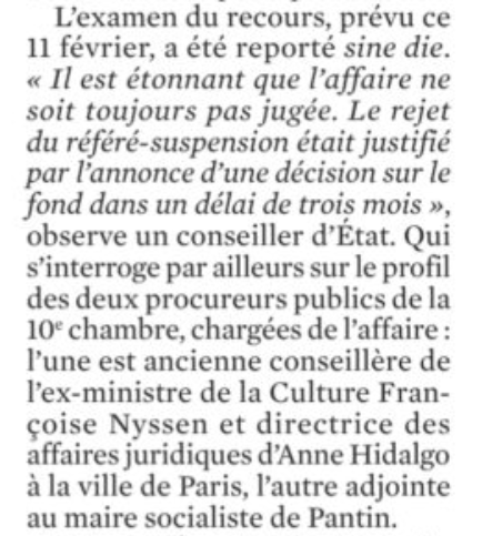 Le Conseil d'état ne s'est toujours pas prononcé sur la dissolution de la Jeune Garde : les deux procureurs publics chargés d’examiner le dossier sont liées aux sphères socialistes

 fdesouche.com/2026/02/22/le-…