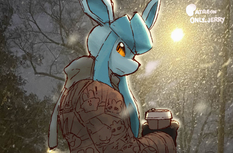 James the Glaceon being chill.