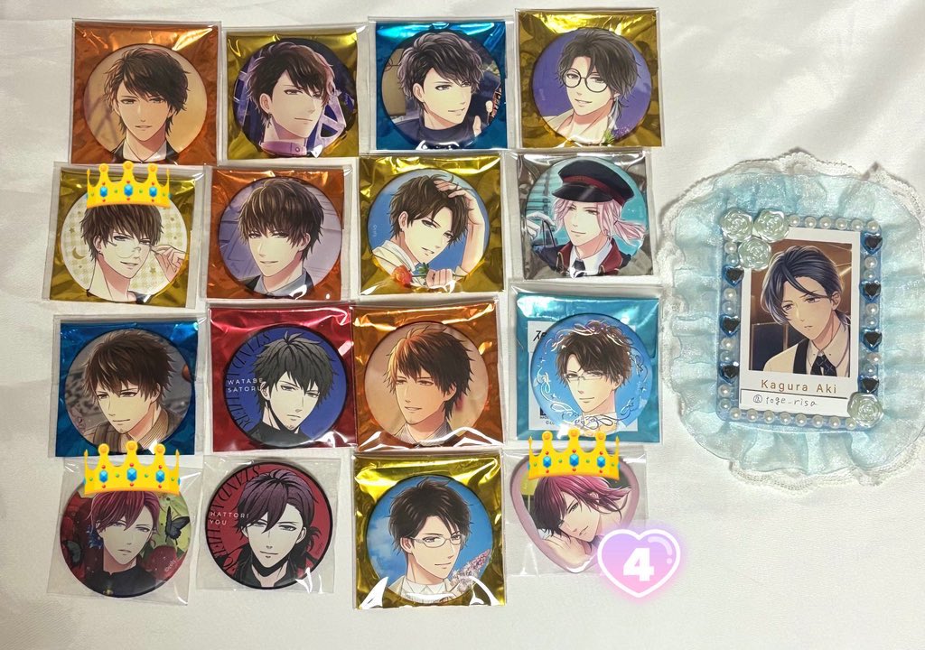 交換譲渡】スタマイ 缶バッジ 譲)青山 夏目 今大路 由井 渡部 朝霧