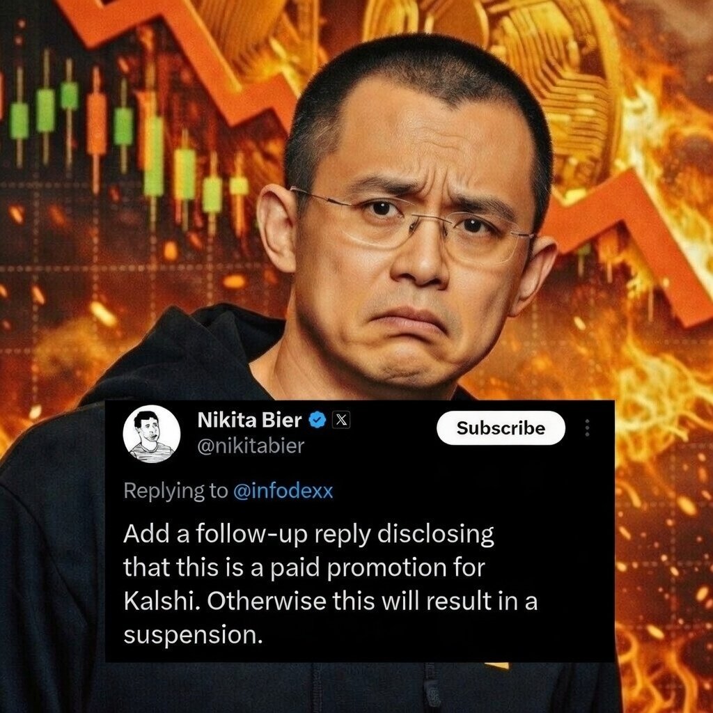 's tweet image. CZ binance is in panic mode after this. 💥

Biggest reveal about Binance paid anti FUD incoming 

No more hiding behind “just my opinion.”
No more acting like it is organic.
Either they will say it is sponsored or risk losing the account.

We are going to know the real truth.