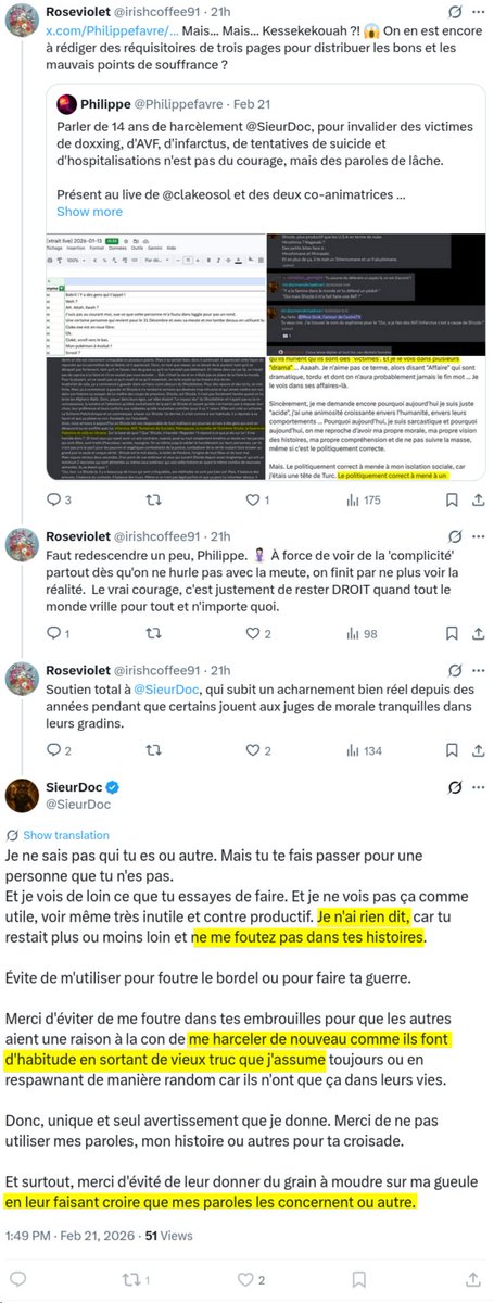 On ne peut assumer le passé tout en ignorant sa responsabilité actuelle. La complicité du 13 janvier, par l'omission d'une opposition aux attaques, prouve que l'inaction des membres les plus actifs ne s'exprimant pas publiquement permet au cycle de haine de se régénérer sans fin.