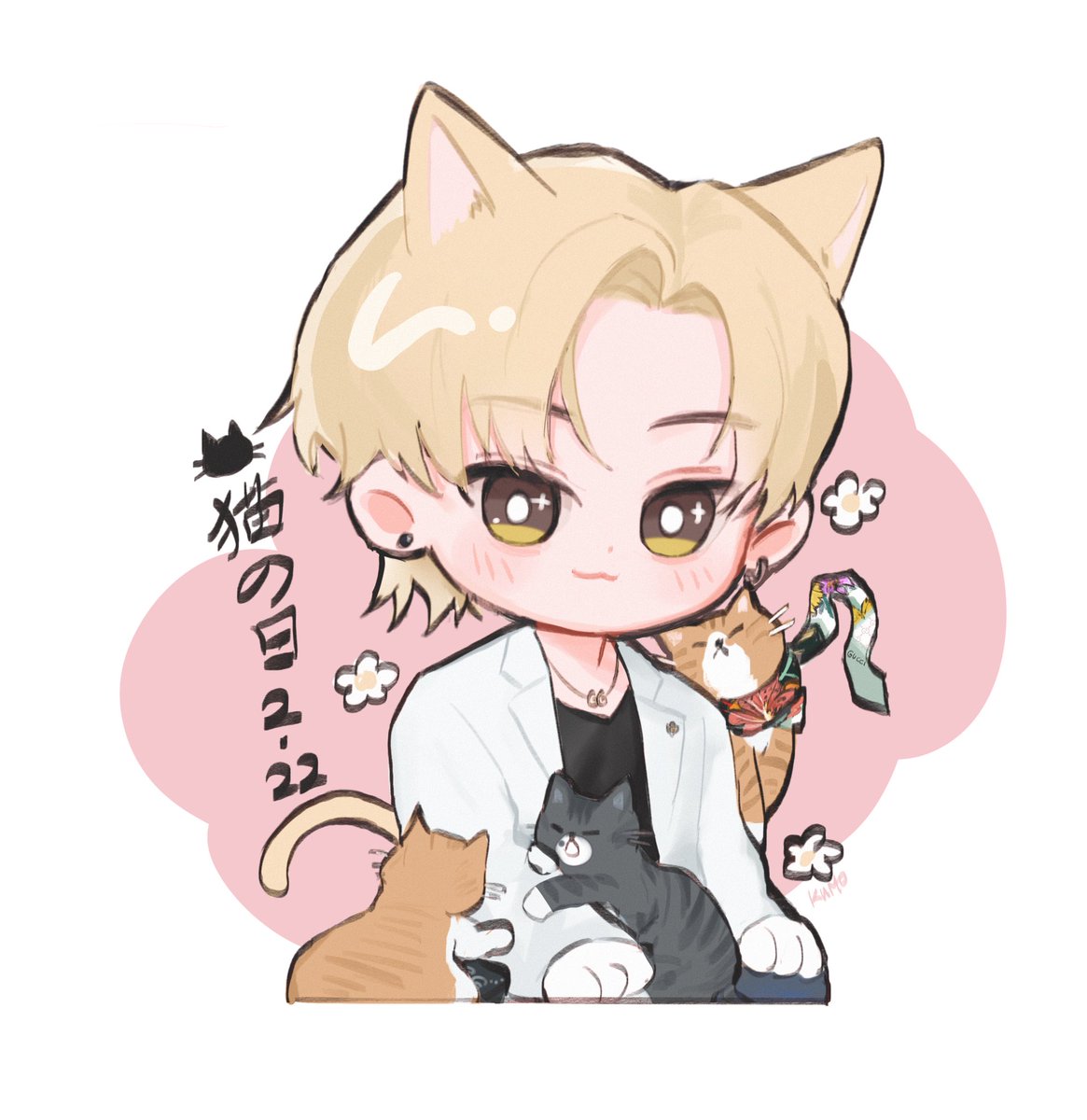 🐱🐈🐈🐈‍⬛
猫の日(*ฅ́˘ฅ̀*)♡︎