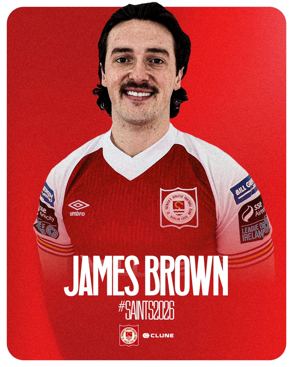 stpatsfc's tweet photo. ✍️ We are delighted to welcome James Brown to St Patrick’s Athletic 

The 27-year-old arrives at Richmond Park on a long-term contract from Scottish Premiership side Kilmarnock 

📕 https://t.co/qgXJZFmXuE

📺 https://t.co/OjVHmpW7lO

#StPatsFC 🔴⚪️ https://t.co/sOFvFGztUC