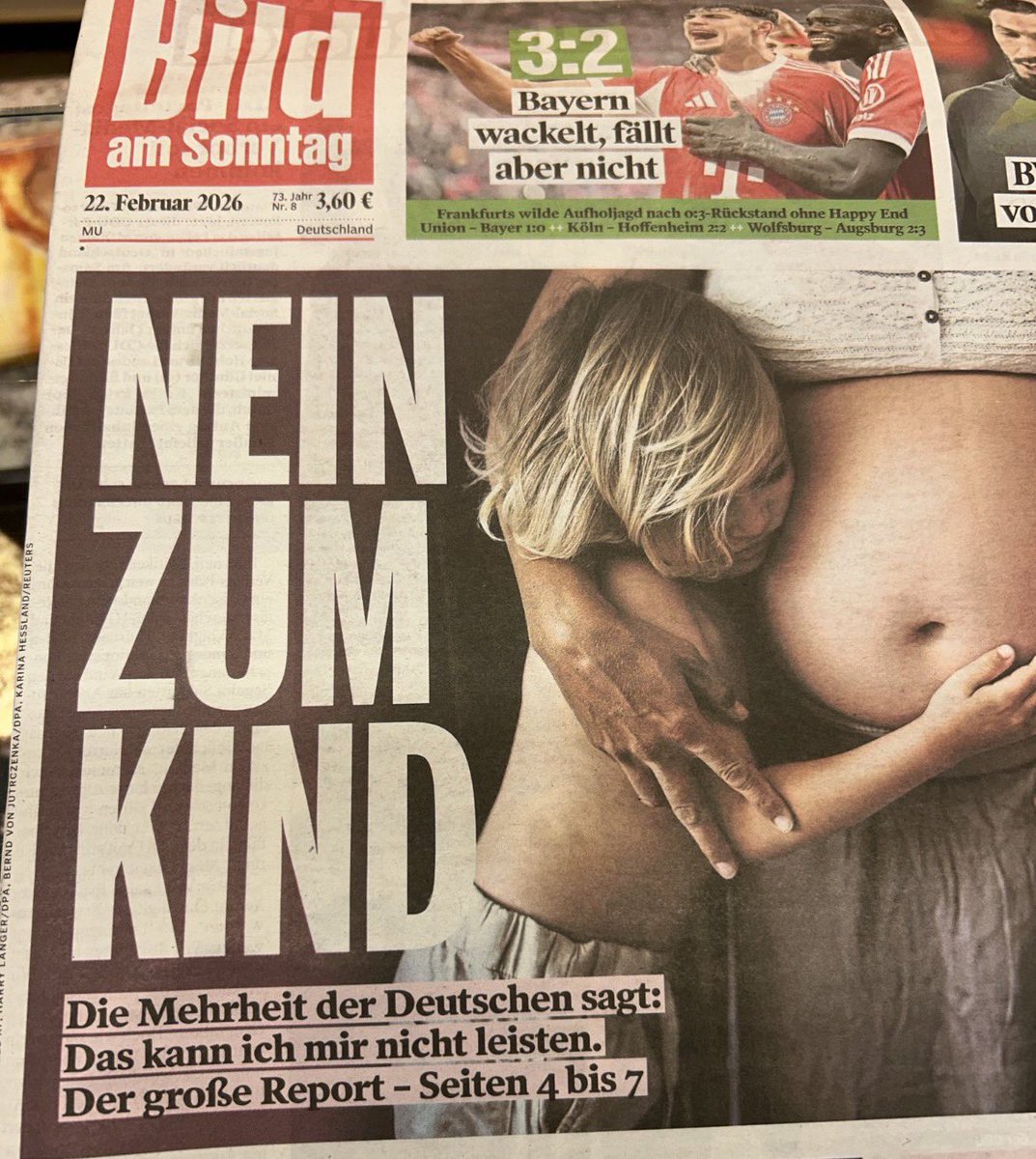 Der deutsche Staat hat Kinder kriegen für Nicht-Arbeitende &amp; Beamte maximal attraktiv und für Arbeitende unattraktiv gemacht. Das ist das Resultat: