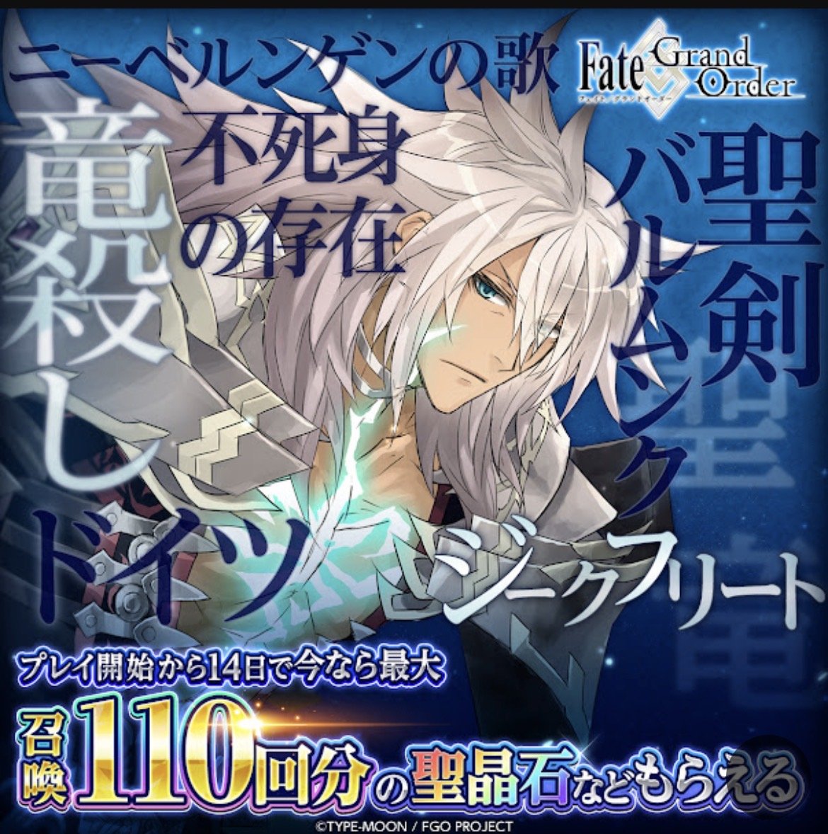 ジークフリートさん単独の広告初めて見た。迫真のドイツ。 #FGO