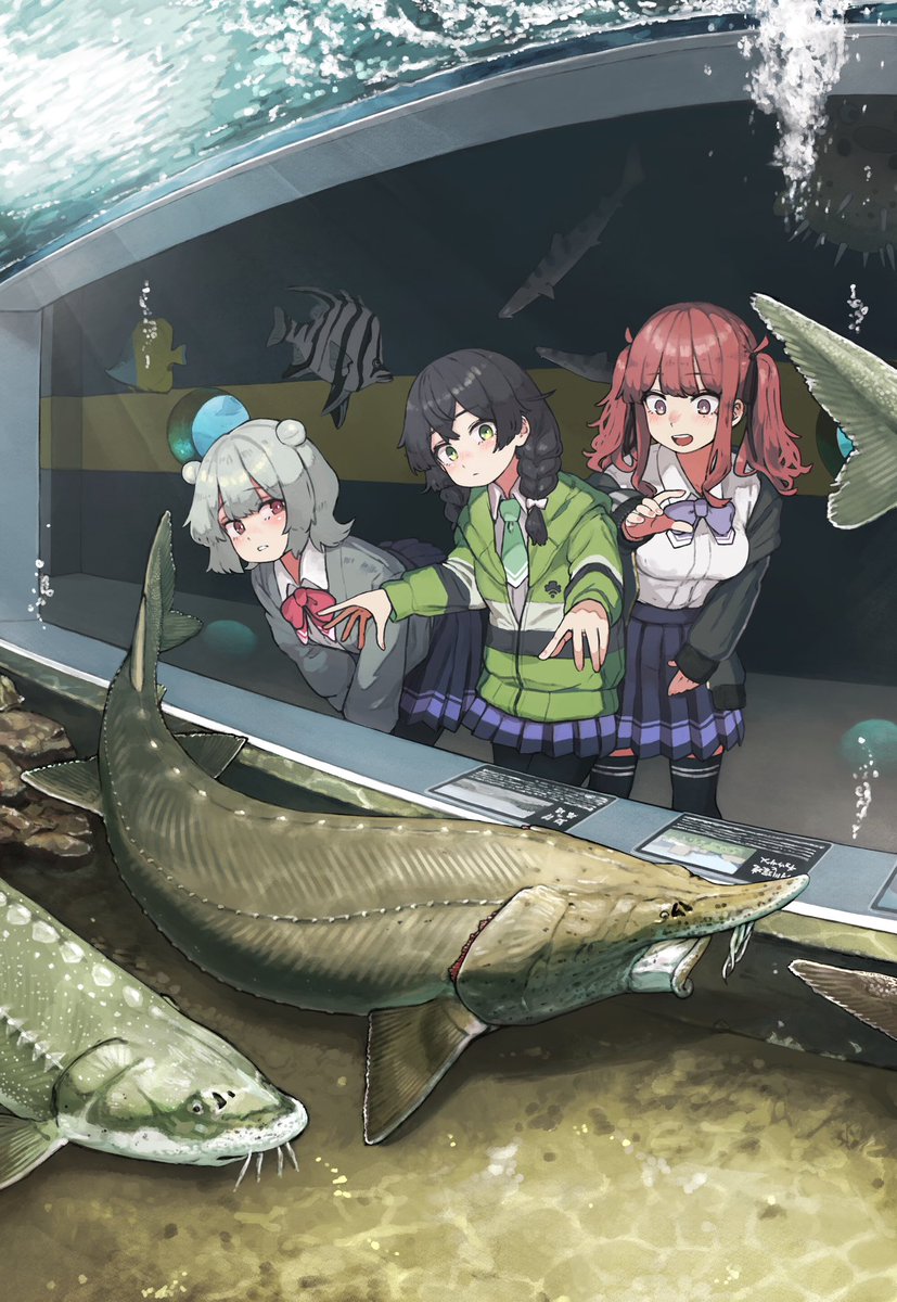 02_hiroya's tweet image. 口が飛び出た！
#小樽三人組 #おたる水族館