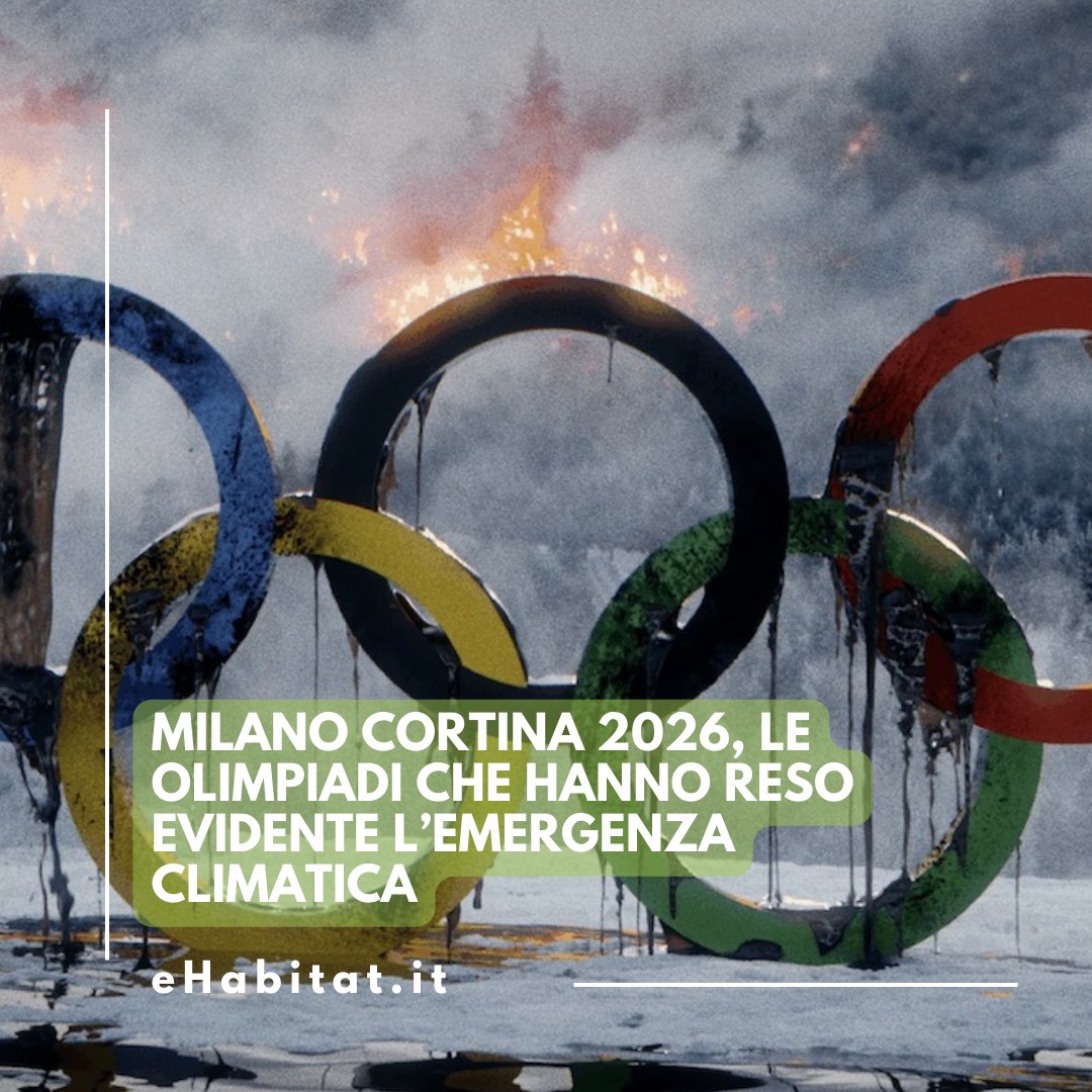 🏔️ <a href="/milanocortina26/">Milano Cortina 2026</a>, le #Olimpiadi rendono evidente l’#emergenzaclimatica: atleti a torso nudo, neve artificiale e il futuro fragile dei Giochi ❄️

🔗 Leggi l'articolo nel link in bio!

ehabitat.it/2026/02/22/mil…
.
.
.
<a href="/Legambiente/">Legambiente</a> <a href="/Greenpeace_ITA/">Greenpeace Italia</a> #MilanoCortina2026 #Sostenibilità