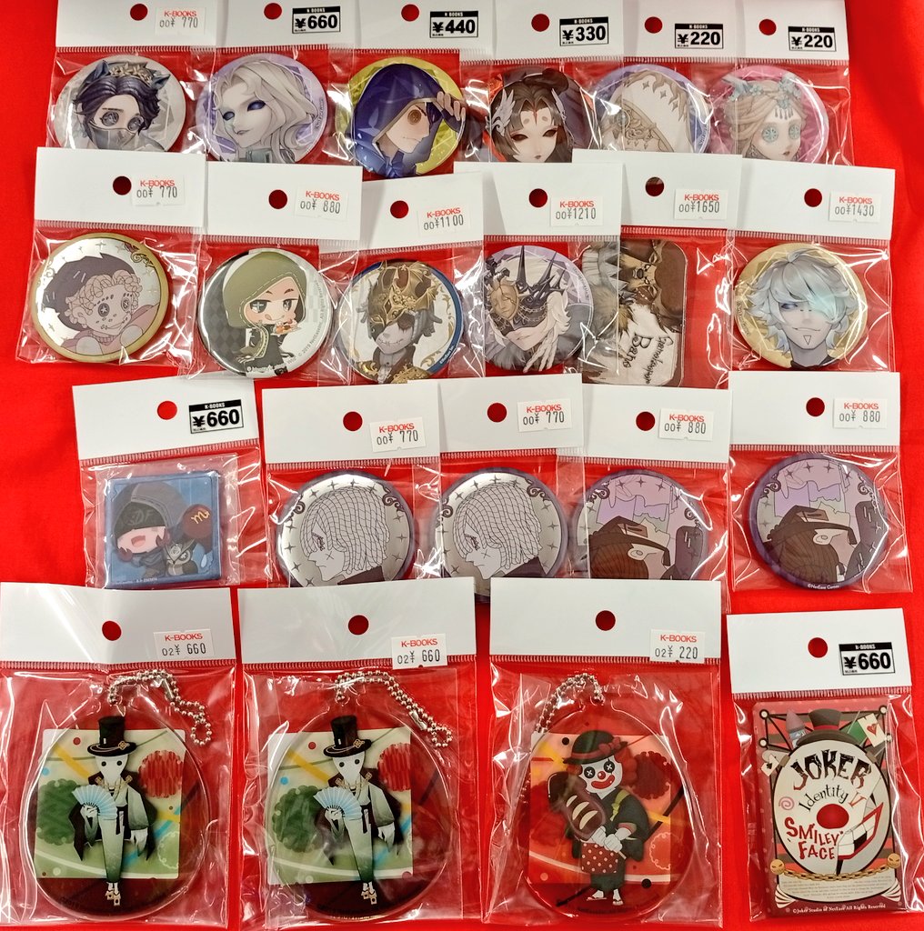 入荷情報】 第五人格 スクエア缶バッジ 道化師 サンリオコラボ